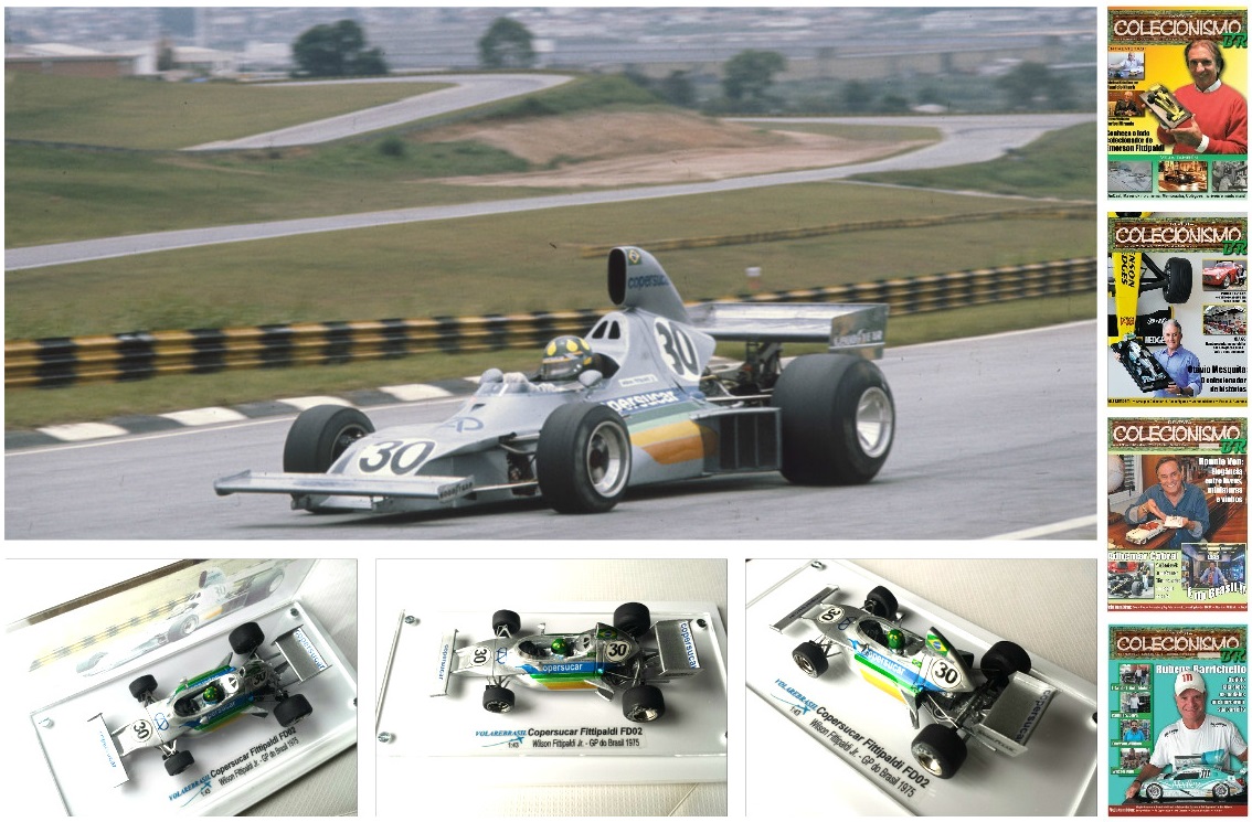 VOLAREBRASIL 1/43 F1 COPERSUCAR FITTIPALDI FD02 GP BRASIL 1975